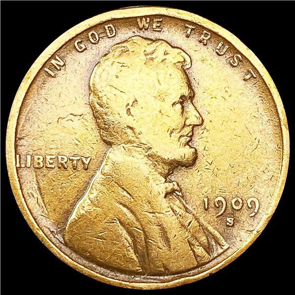 1909-S Wheat Cent NICELY CIRCULATED