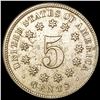 Image 2 : 1869 Shield Nickel CLOSELY UNCIRCULATED