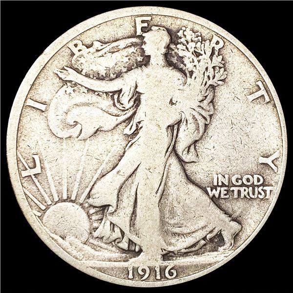 1916 Walking Liberty Half Dollar NICELY