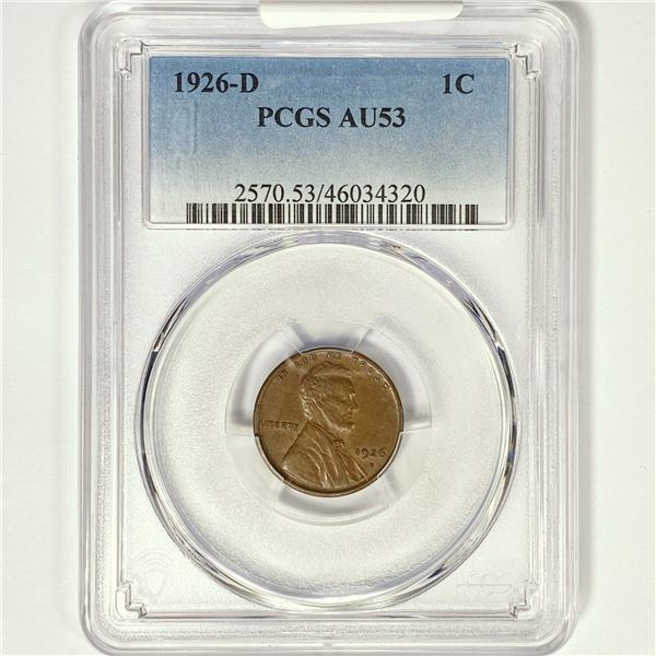 1926-D Wheat Cent PCGS AU53