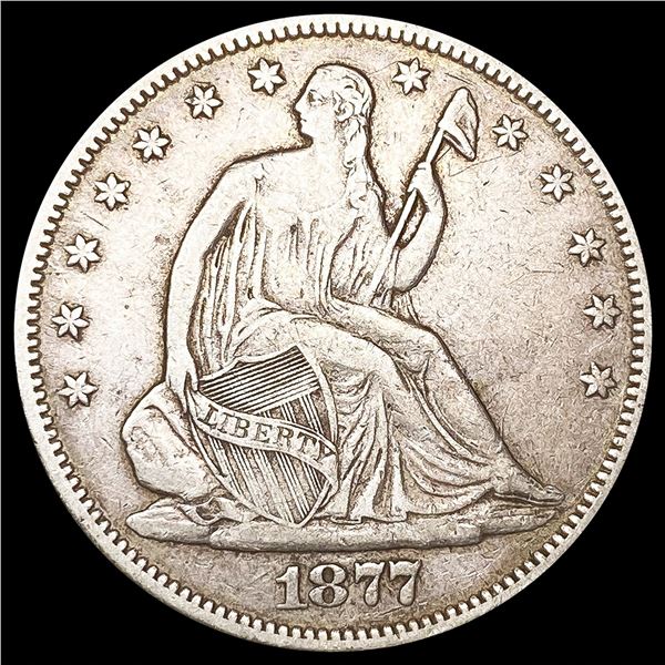 1877-S Seated Liberty Half Dollar LIGHTLY