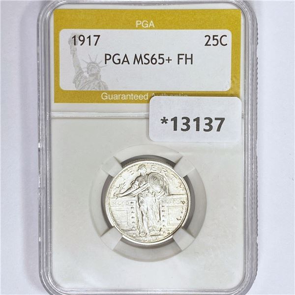 1917 Standing Liberty Quarter PGA MS65+ FH