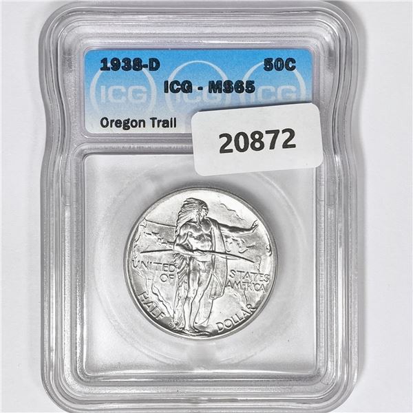 1936-D Oregon Trail Half Dollar ICG MS65