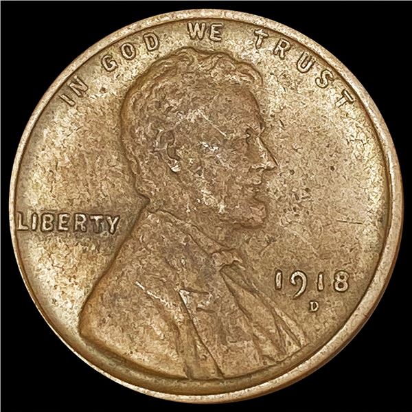 1918-D Wheat Cent LIGHTLY CIRCULATED