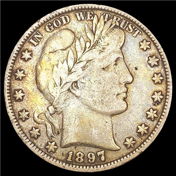 1897 Barber Half Dollar LIGHTLY CIRCULATED