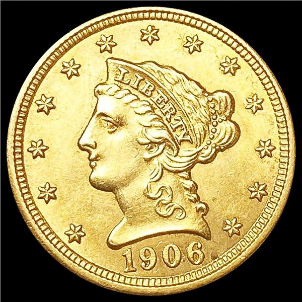 1906 $2.50 Gold Quarter Eagle CHOICE BU