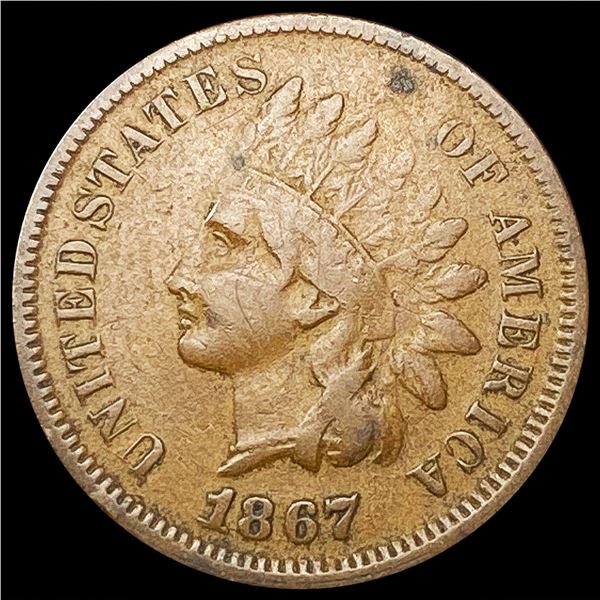 1867 Indian Head Cent NICELY CIRCULATED