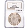 Image 1 : 1882-CC Morgan Silver Dollar NGC MS64