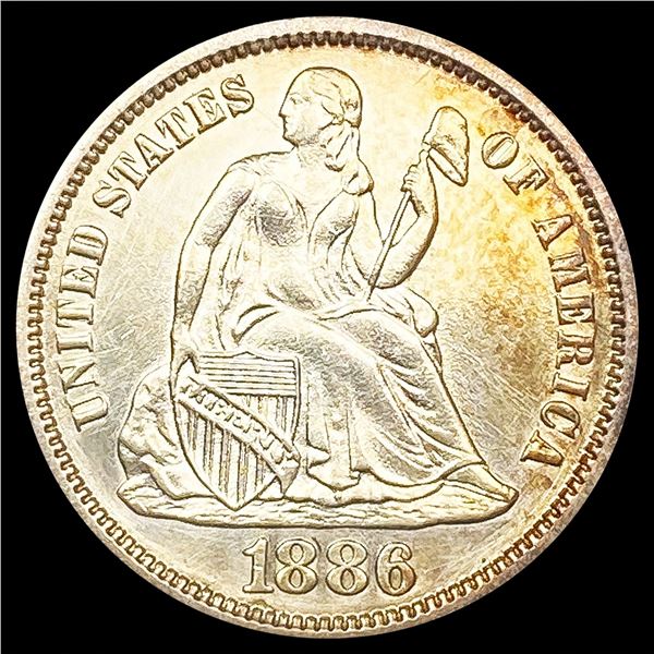 1886 Seated Liberty Dime UNCIRCULATED