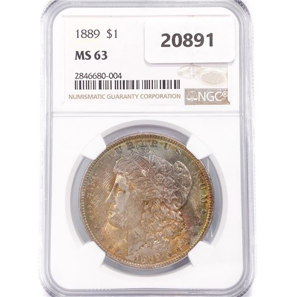 1889 Morgan Silver Dollar NGC MS63