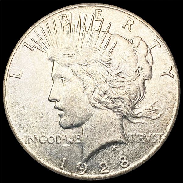 1928 Silver Peace Dollar CLOSELY UNCIRCULATED