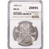 Image 1 : 1890-S Morgan Silver Dollar NGC MS62