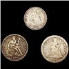 Image 1 : (3) Misc Seated Liberty Coins (1841-O, 1858, 1890