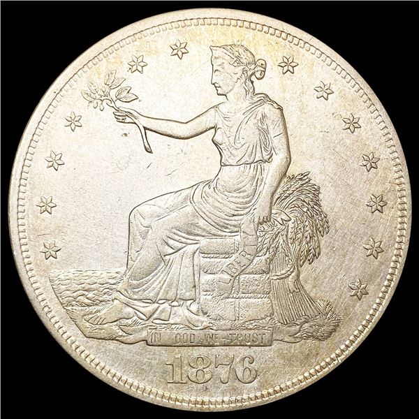 1876-S Silver Trade Dollar CLOSELY UNCIRCULATED