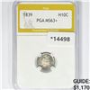 1839 Seated Liberty Half Dime PGA MS63+
