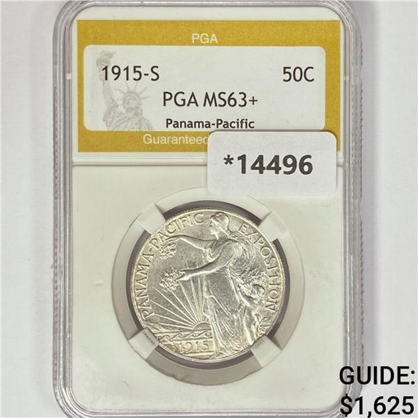 1915-S Panama-Pacific Half Dollar PGA MS63+