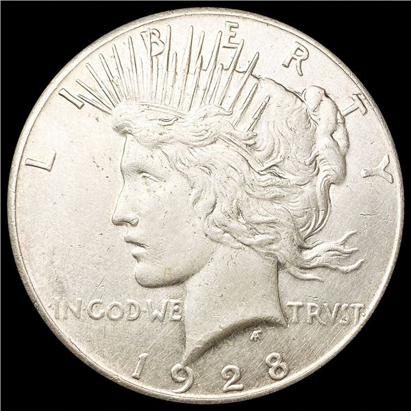 1928 Silver Peace Dollar CLOSELY UNCIRCULATED