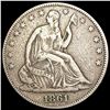 Image 1 : 1861 Seated Liberty Half Dollar NICELY CIRCULATED
