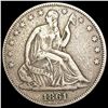 Image 1 : 1861 Seated Liberty Half Dollar NICELY CIRCULATED