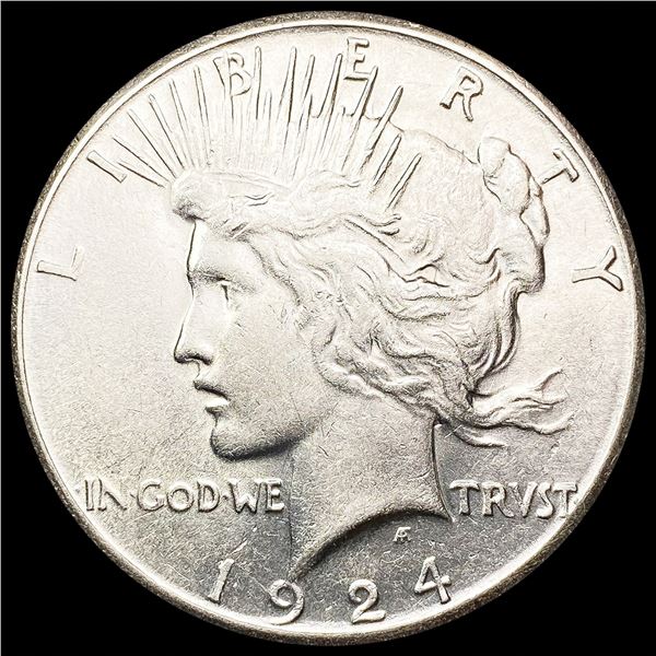 1924-S Silver Peace Dollar LIGHTLY CIRCULATED