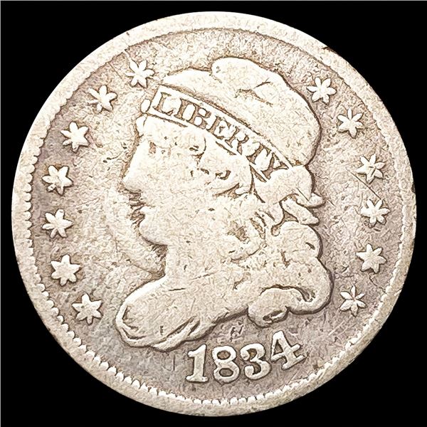 1834 Capped Bust Half Dime NICELY CIRCULATED
