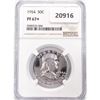 1954 Franklin Half Dollar NGC PF67+