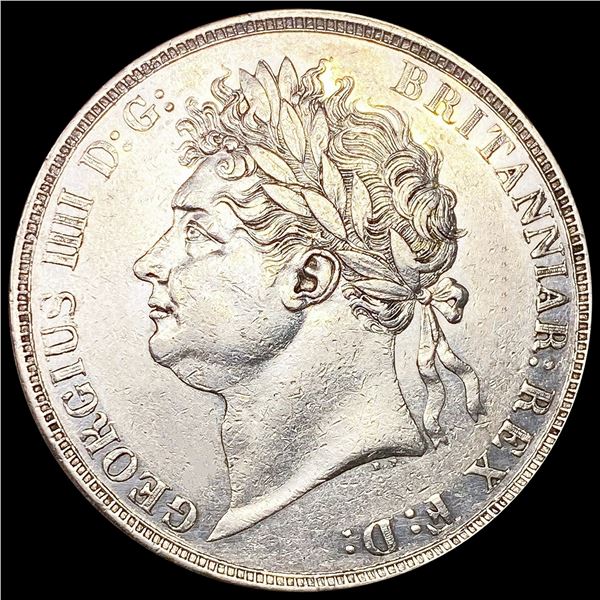 1821 G.B. Silver Secundo Crown UNCIRCULATED