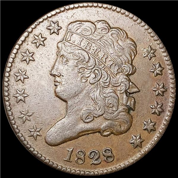 1828 Classic Head Half Cent LIGHTLY CIRCULATED