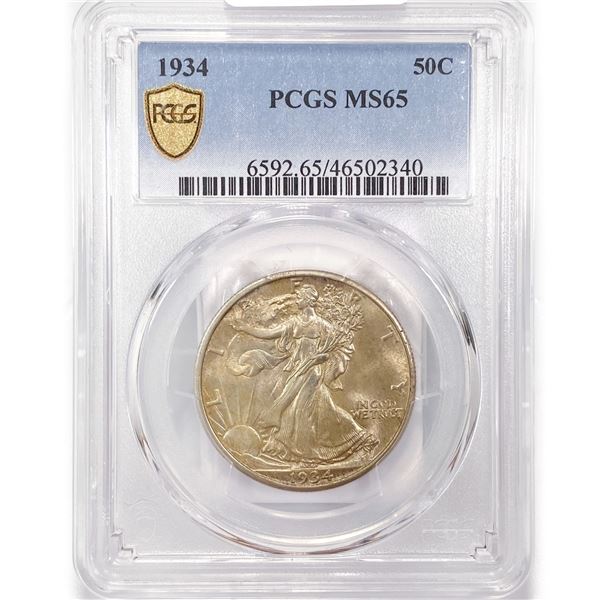 1934 Walking Liberty Half Dollar PCGS MS65