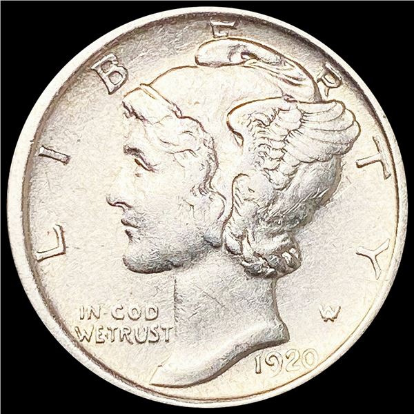 1920-S Mercury Dime CLOSELY UNCIRCULATED