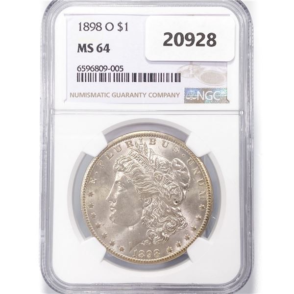 1898-O Morgan Silver Dollar NGC MS64