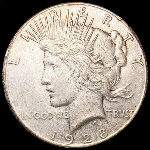 1928 Silver Peace Dollar NEARLY UNCIRCULATED