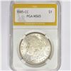 Image 1 : 1885-CC Morgan Silver Dollar PGA MS65