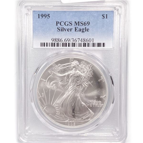1995 American Silver Eagle PCGS MS69