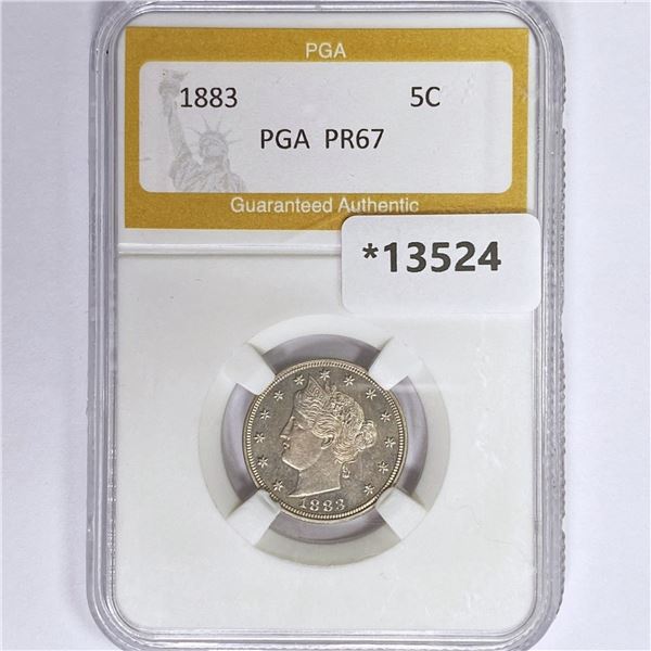 1883 Liberty Victory Nickel PGA PR67