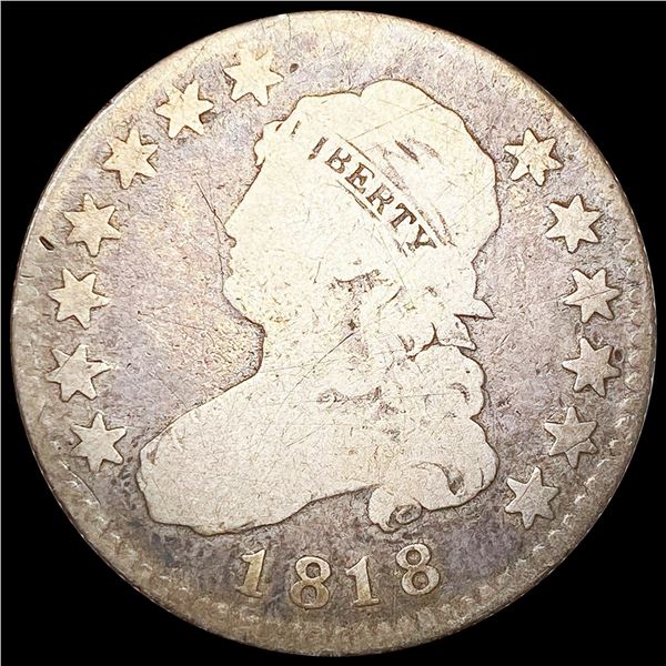 1818 Capped Bust Quarter NICELY CIRCULATED