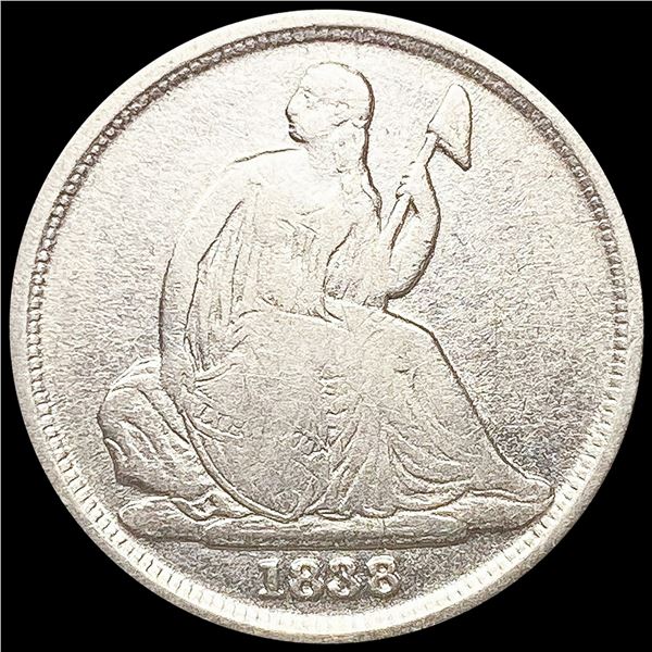 1838-O No Stars Seated Liberty Dime NICELY CIRCULA