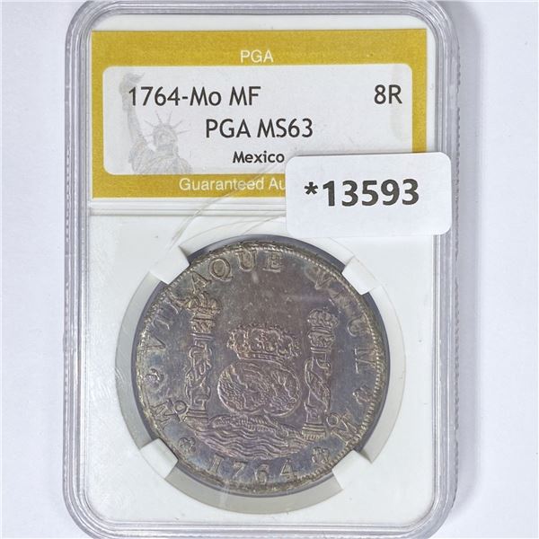 1764-Mo MF Mexico 8 Reales PGA MS63