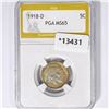 1918-D Buffalo Nickel PGA MS65