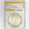 1892-CC Morgan Silver Dollar PGA MS62