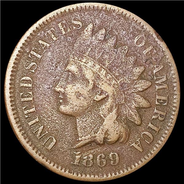 1869 Indian Head Cent LIGHTLY CIRCULATED