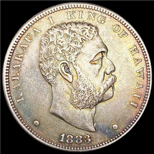 1883 Kingdom of Hawaii Dollar NEARLY UNCIRCULATED
