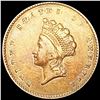 1854 Rare Gold Dollar NEARLY UNCIRCULATED