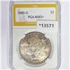 1880-O Morgan Silver Dollar PGA MS65+