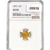 1853 Rare Gold Dollar NGC AU58