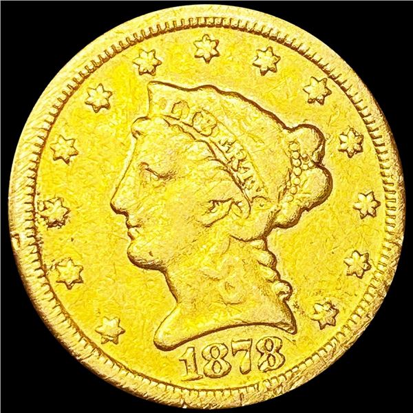 1878 $2.50 Gold Quarter Eagle NICELY CIRCULATED