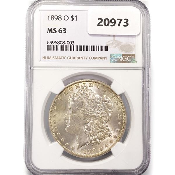 1898-O Morgan Silver Dollar NGC MS63