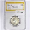 1935-D Washington Silver Quarter PGA MS63