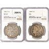 1898-S, 1896-O Set (2) Morgan Silver Dollar NGC