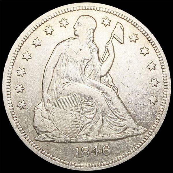 1846 Seated Liberty Dollar ABOUT UNCIRCULATED